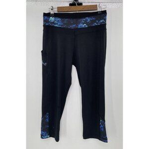 Huntworth Women’s Black Cropped‎ Active Pants Size Medium